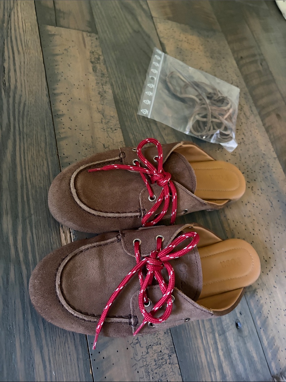 Posa Women's Brown Suede Mule Clogs - Picture 7 of 7